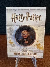 S41) HARRY POTTER MEDAL COIN IN CARD DEATHLY HALLOWS PART 1 MAD EYE MOODY