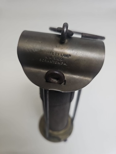 Messing Amerikanische Sicherheitslampe & Bergbau Supply Co. Bergmann Laterne M.S.C.O. Antik  - Bild 19 von 22
