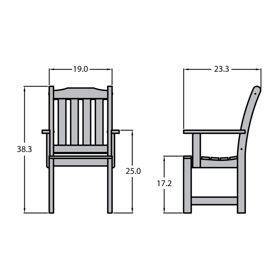 Lehigh Dining Armchair, Black - Image 3 of 4