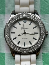 Geneva Platinum White Tone Women s Quartz Watch