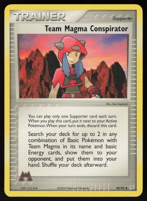 Team Magma Conspirator Uncommon Team Magma vs Team Aqua 82/95 NM