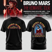 Bruno Mars The Romantic Tour AUS  NZ Gift For Fans Unisex T-Shirt