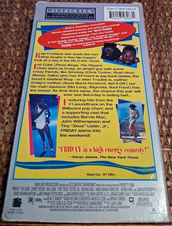 Friday VHS 1999 Widescreen Special Edition SUPER RARE OOP HTF 📼 ICE CUBE TUCKER - Image 2 of 4