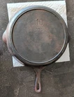 Vintage Arch Logo Lodge Size 10 Cast Iron Skillet