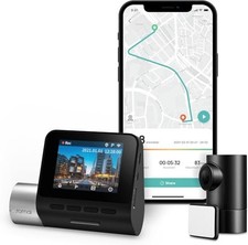 4K Dual Dash Cam Front  Rear with WiFi, GPS, Night Vision, 128GB Storage