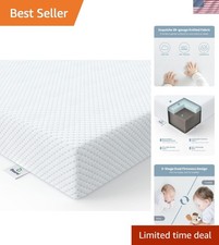 Mini Crib Mattress, 38x24x4 Inch Dual Sided 2-Stage Firmness Portable Baby Ma...