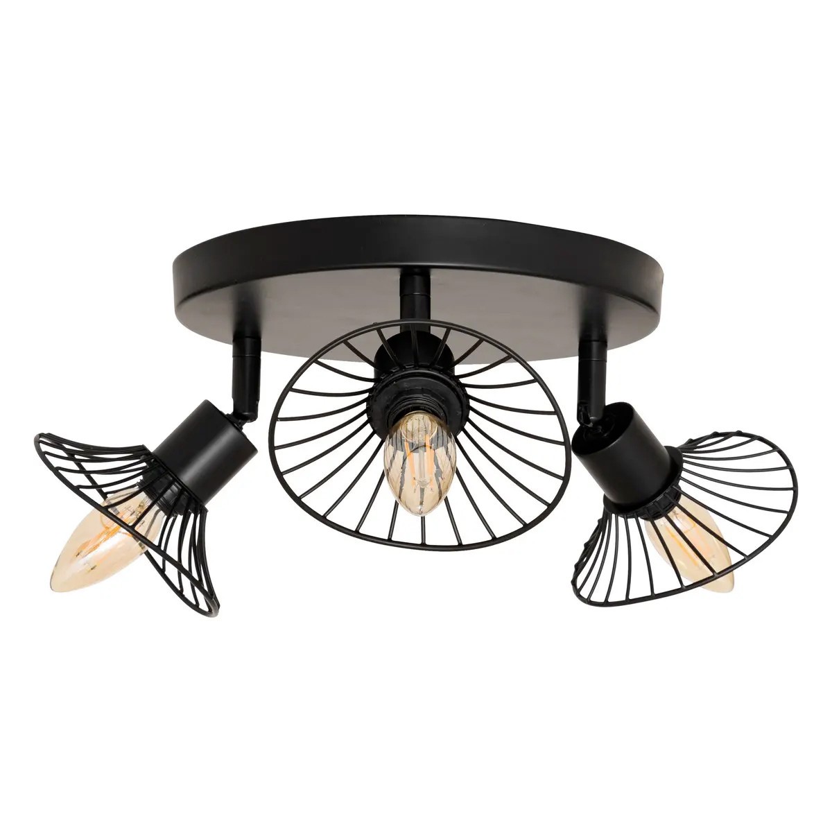 Plafonnier 3 lampes orientables Adelia pour créer une ambiance moderne dans votre salle à manger