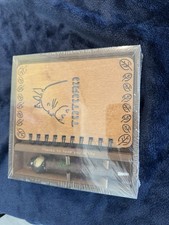 Unopened Brand New Studio Ghibli My Neighbor Totoro Wood Notebook Set Stationery