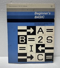 BEGINNER'S BASIC Texas Instruments TI-99/4A Computer Book - 1981