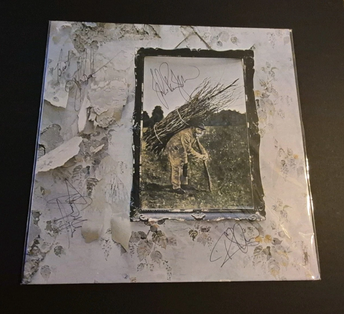 Led Zeppelin Signed Indiana Original Autographed Rock & Pop
