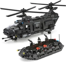 Police Swat Team Helicopter Building Blocks Set | General Jim’s Toys & Bricks
