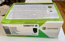 NEW SEALED Genuine Lexmark 24B6717 CYAN Toner Cartridge XC4140/4143/4150/4153