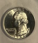 Stunning 1944 ANACS MS63 Silver Quarter Philadelphia
