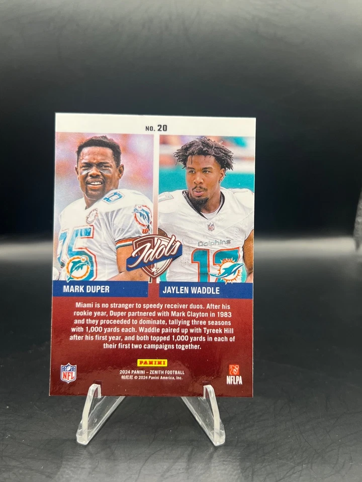 Jaylen Waddle Mark Duper Idols 2024 Panini Zenith - Image 2 of 2