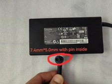 Original MSI Chicony A17-180P4A Gaming Laptop 180W Charger 19.5V 9.23A 7.4x5.0mm