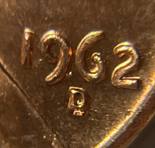 Photo of a 1962-D Lincoln Memorial Cent from an eBay listing that sold on Jul 21, 2026