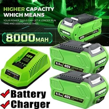 40V 8Ah For Greenworks G-MAX Lithium Battery /Charger 29472 29462 29252 20202