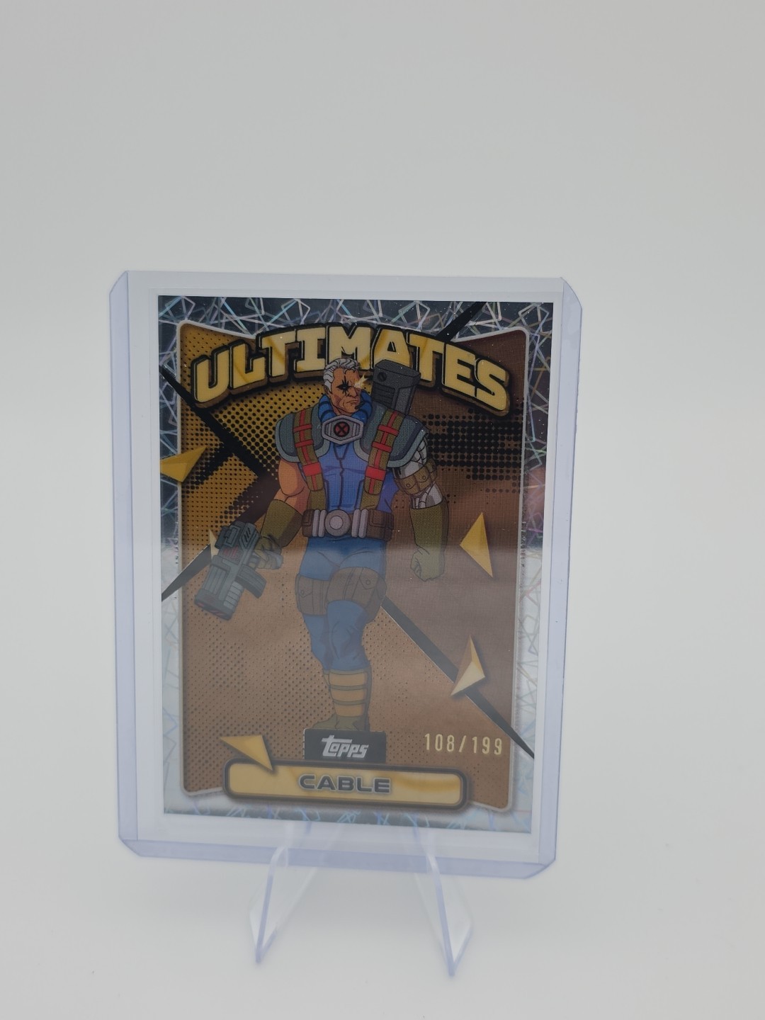 Topps Finest X-Men '97 .. CABLE .. #80 Ultimates Rare Laser Refractor /199