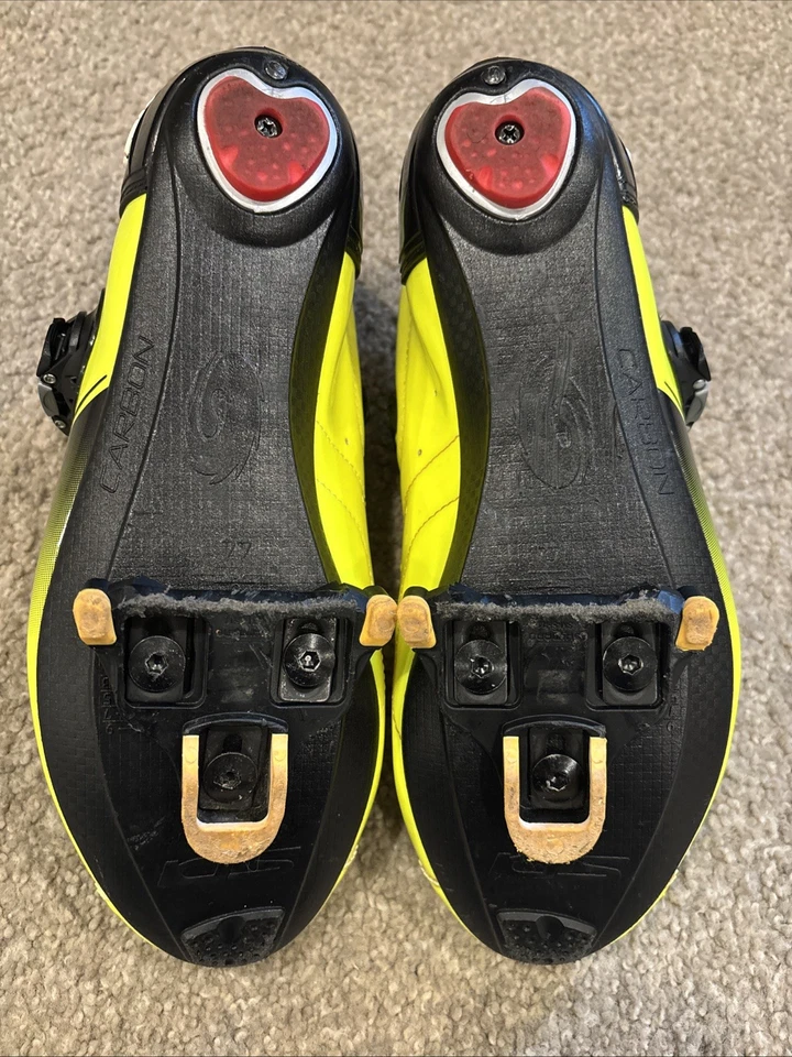 Zapatos de ciclismo de carbono Sidi talla 44 amarillos Foto 4 de 4