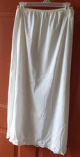 Philmaid 34" long HALF SLIP Nylon with Slit, IVORY cream, Size M, 100 