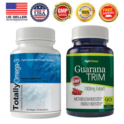 Omega- 3 Fish Oil Cardiovascular Health and Guarana Extract Metabolism Support