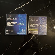 Imation SuperDisk 120MB 4-Pack LS-120 Super Disk New Sealed