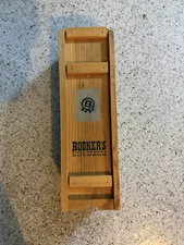 Booker's True Barrel Bourbon Empty Wooden Box w/ Sliding Wood Lid VGUC