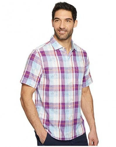 Tommy Bahama Mens Short Sleeve Double Flora Camp Shirt New Without Tags (Medium)