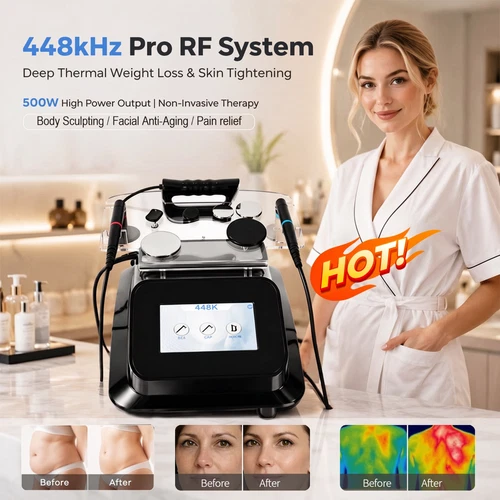 448kHz Radiofrequency Diathermy Machine Skin Tightening Facial Aesthetic. - product listing photo
