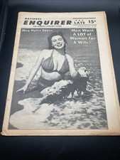National Enquirer December 7th 1958 - What Meg Myles - Men Want A Lot HTF Oddity