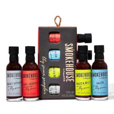 BBQ Saucen Probier-Set Geschenkbox vegane Grill-Saucen 4x45 ml