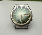 Seiko Men's Automatic Watch 7009 Green Sunburst Dial, Vintage, Japan