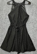 Express Sleeveless Cocktail Dress Halter/Twist Neckline Black -Women's Sz Small