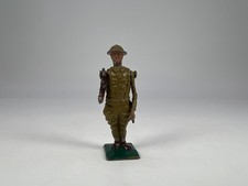 Warren Lines WWI US Made Lead Articulating Arms Toy Soldier Holding Weapon 2