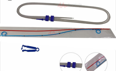 4A Double J Set with pusher, guidewire, clamp 5Fr 26cm 10 pieces
