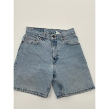 Vintage Levi  s 550 Relaxed Fit Denim Shorts Size 5 USA Made 90s High Rise