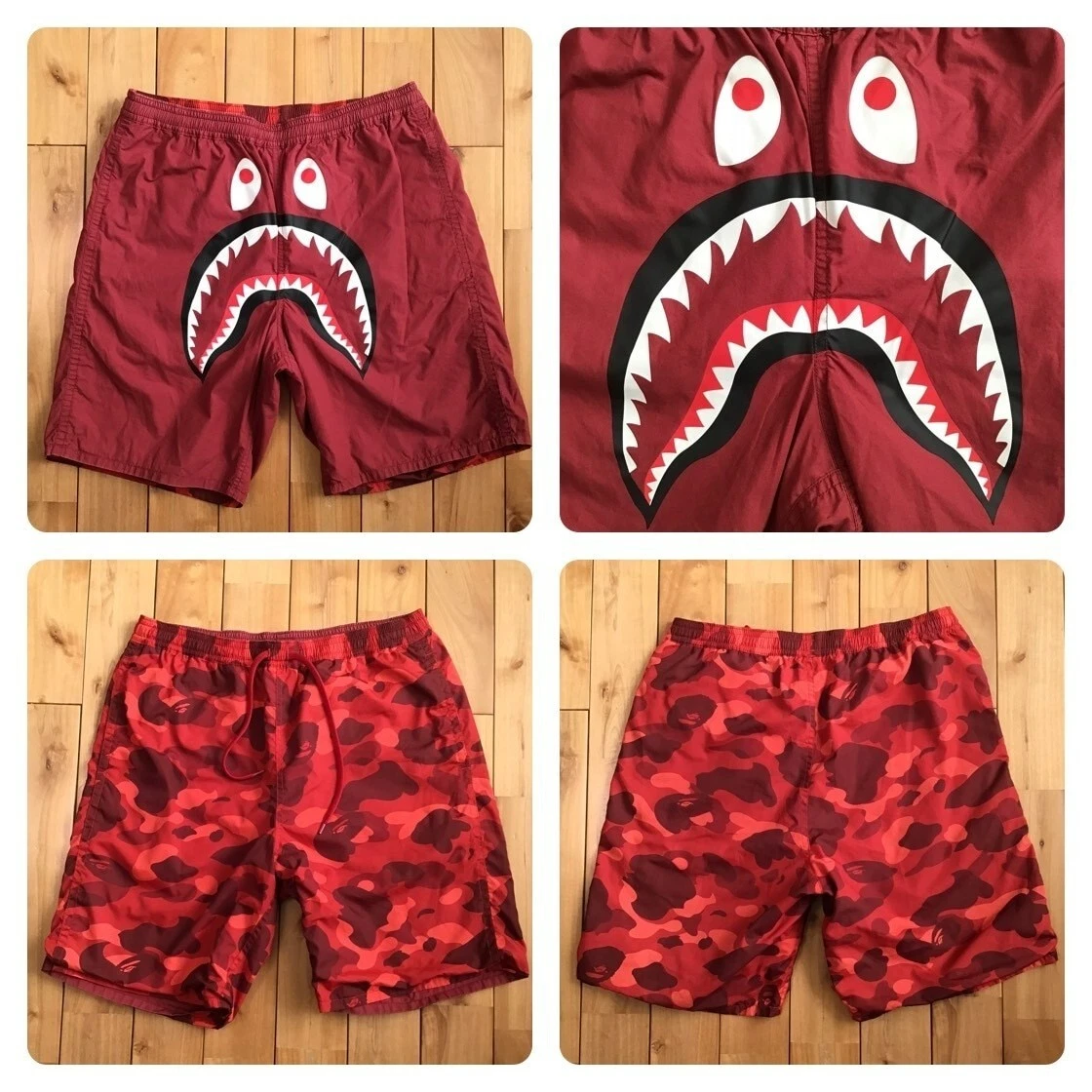 A Bathing Ape 红色短裤男式| eBay