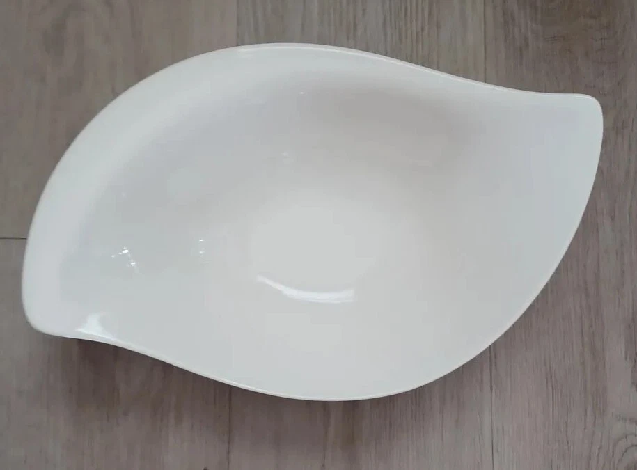 Villeroy and Boch Nuevo Cottage Especial 14 en Cuenco, Plato Elíptico Blanco para Servir Foto 2 de 4