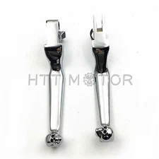Chrom Skull Hand Levers Clutch Brake Lever For Harley Sportster XL/SOFTAIL/FLSTN