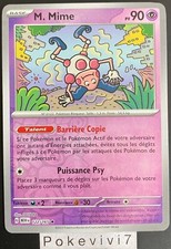 Carte Pokemon M. MIME 122/165 HOLO REVERSE EV3.5 MEW 151 FR NEUF