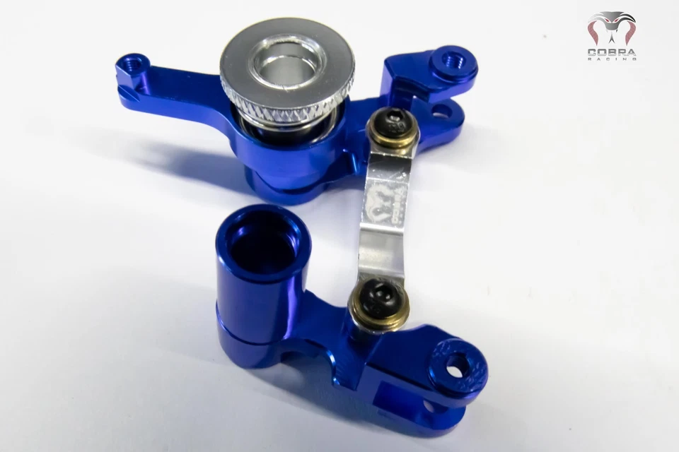 CR-BL Blue Aluminum Steering Bellcrank fits Traxxas 4x4 Slash Stampede Rustler - Image 4 of 4