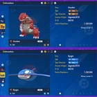 Pokemon événementiel Groudon et Kyogre |  Pokemon Écarlate et Violet