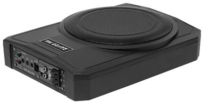BOSS Elite SLIM10 Amplified Car Subwoofer - Low Profile, 10'', Self-Contained