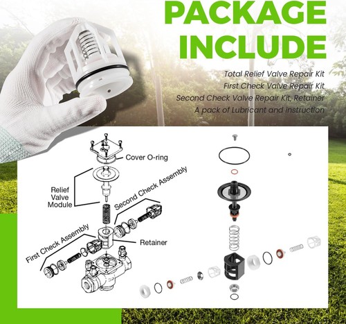 0887793 887793 RK 009M2-T Reemplazo para Vatios 009M2 1" Kit Reparación Total 1" 009M2 - Imagen 6 de 12