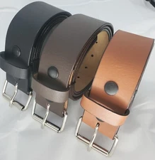 Genuine Leather Belt Strap Gun Holster CCW Work Belt  1.75" or 4.5cm