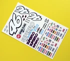 SUPERFLO 'Days of Thunder' 24th scale NASCAR stickers decals 1/24
