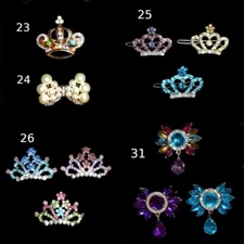 Puppy Bows ~Tiara crown for dogs styles #23-31 rainbow cat pearls many colors