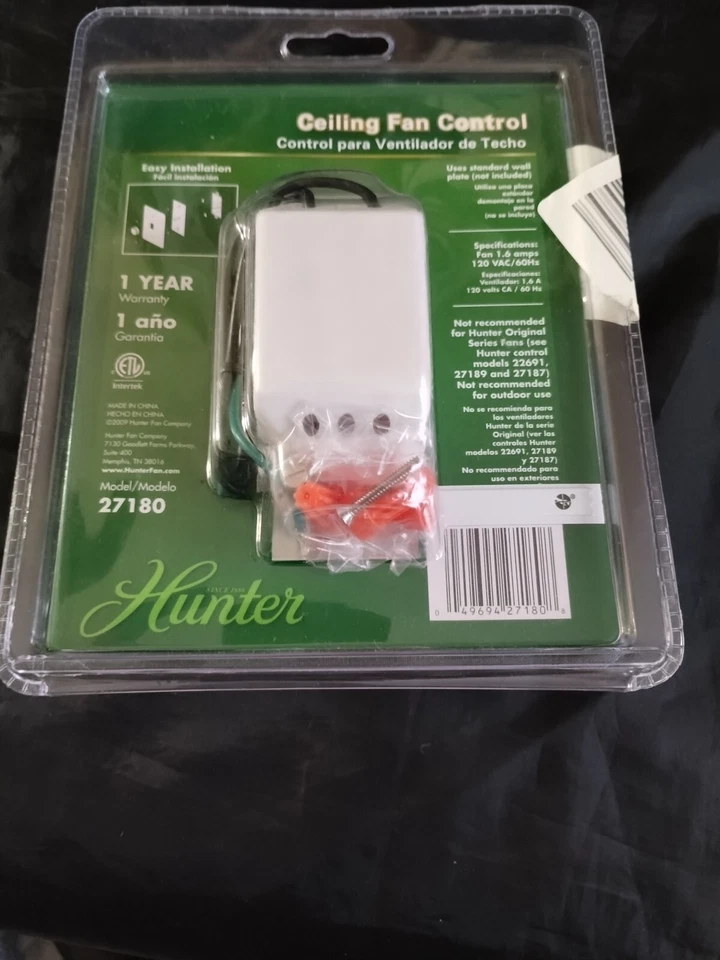 ALL FAN 3-Speed Ceiling Fan Control DIY For All Brands HUNTER Model 27180 - Image 3 of 4
