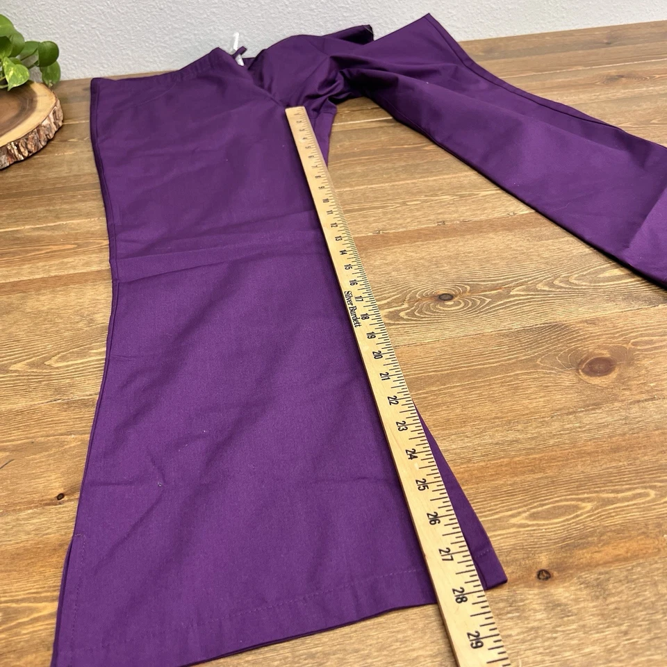 Pantalones Médicos Dickies Uniforms Púrpura Cordón Cintura Nuevos con Etiquetas Talla S Foto 3 de 4
