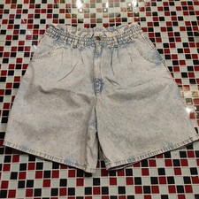 Vtg 80's 90's Jordache High Rise Elastic High Waist Denim Jean Shorts 12 M: 29x6